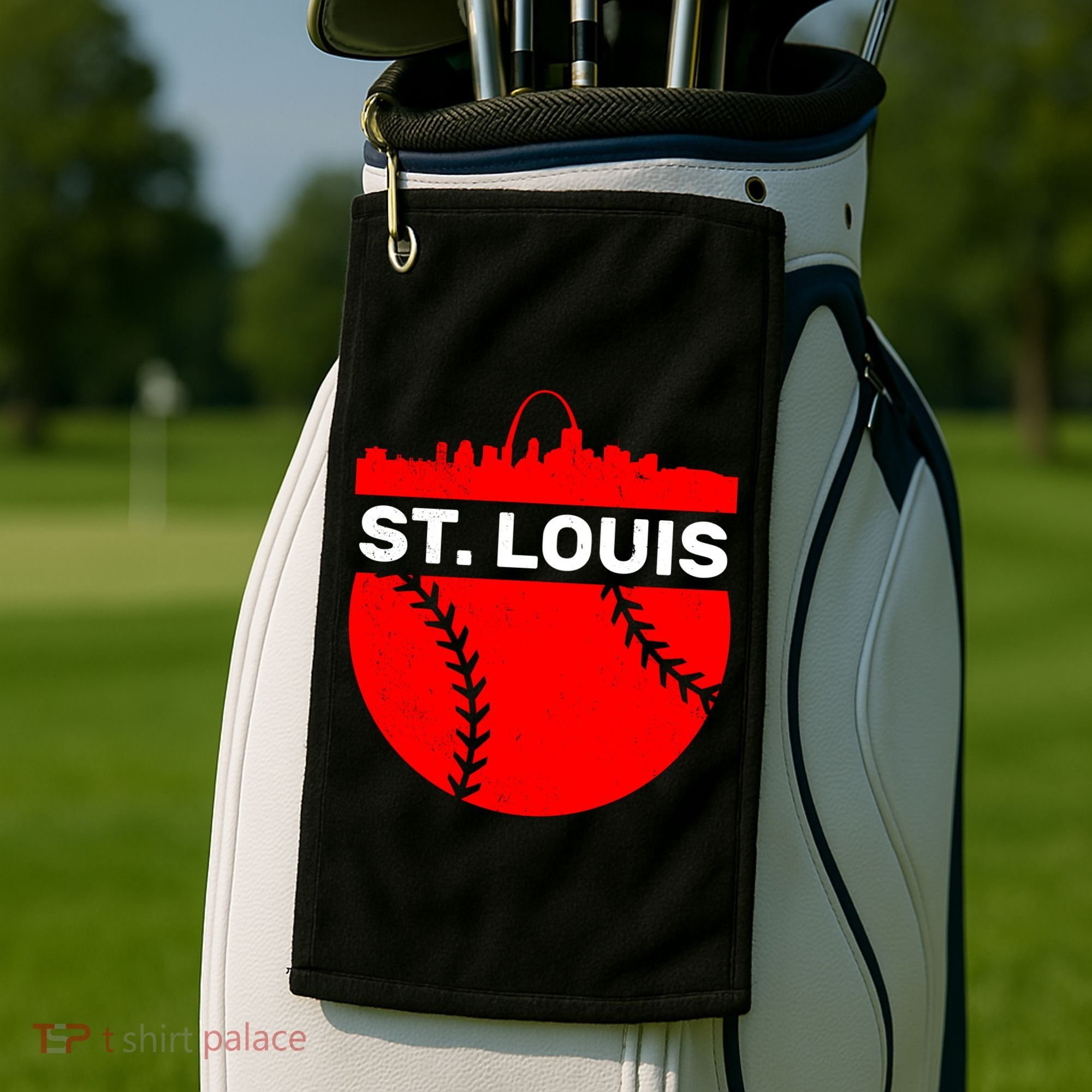 St. Louis Baseball Skyline City Golf Towel