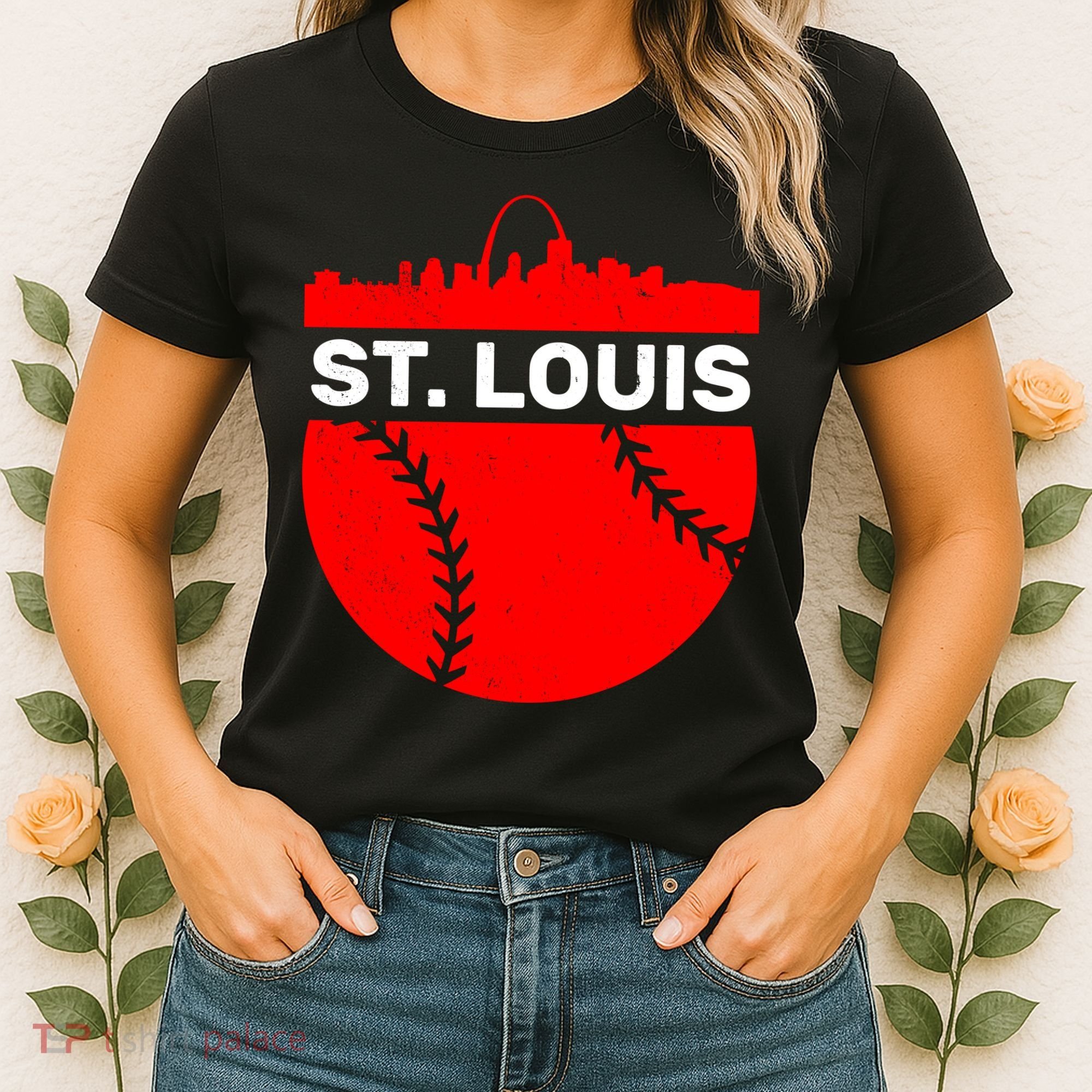 St. Louis Baseball Skyline City Women's T-Shirt