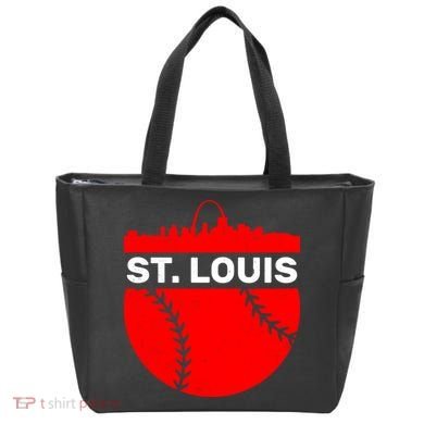 St. Louis Baseball Skyline City Tote Bag