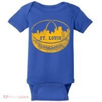 St. Louis Hockey Puck City Baby Bodysuit thumb 0