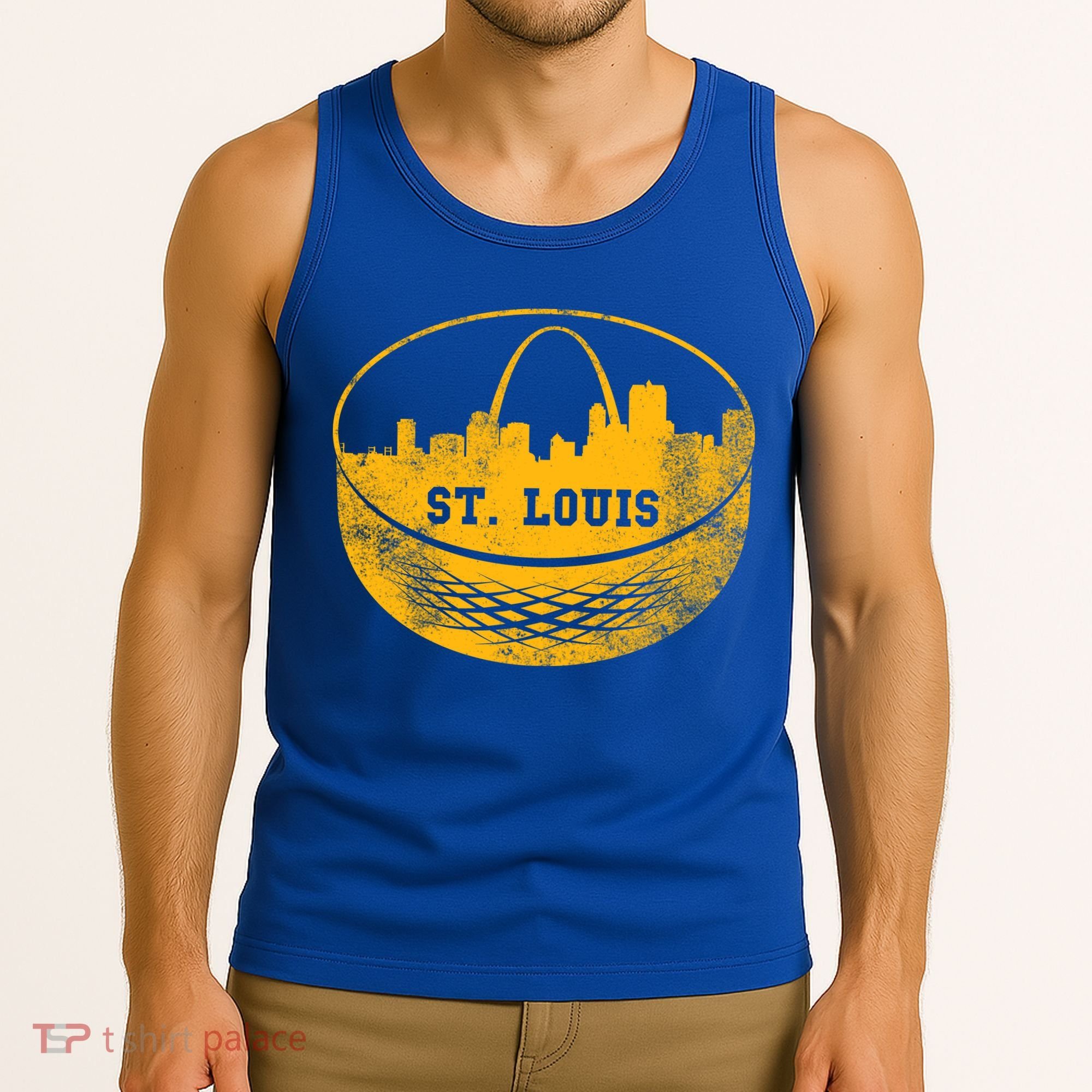 St. Louis Hockey Puck City Tank Top