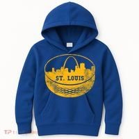 St. Louis Hockey Puck City Kids Hoodie thumb 0