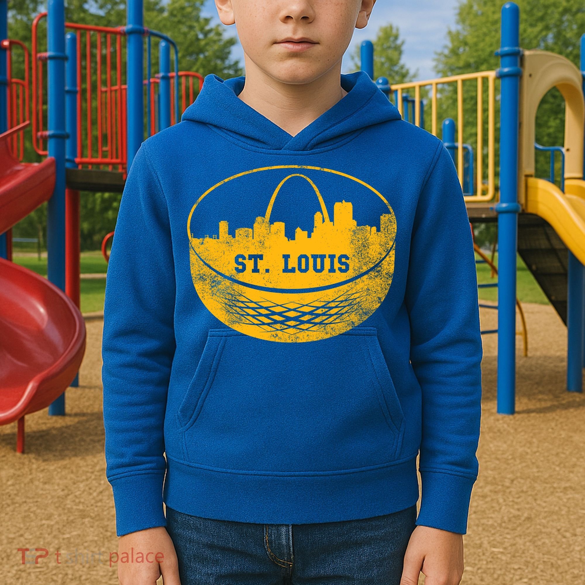 St. Louis Hockey Puck City Kids Hoodie