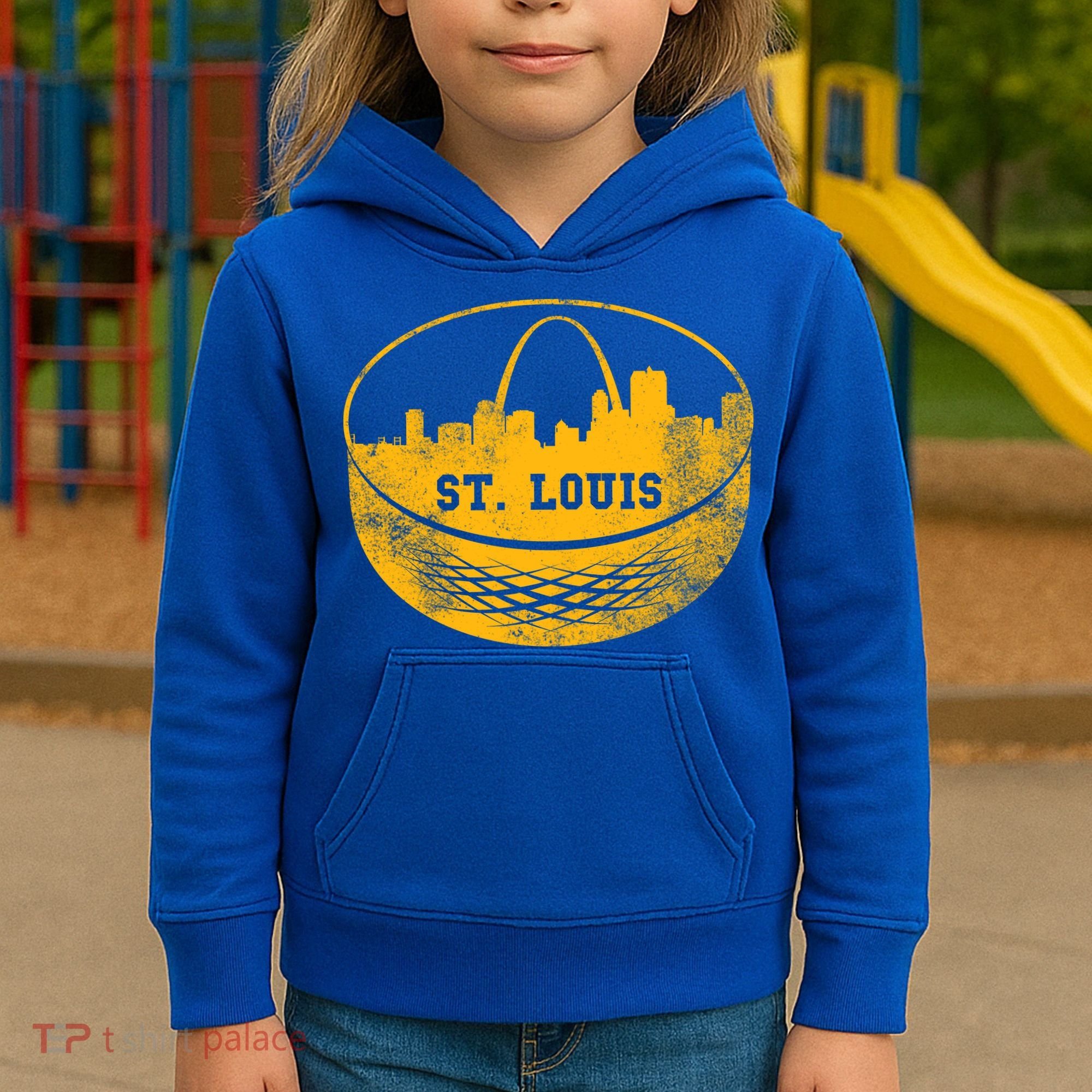St. Louis Hockey Puck City Kids Hoodie