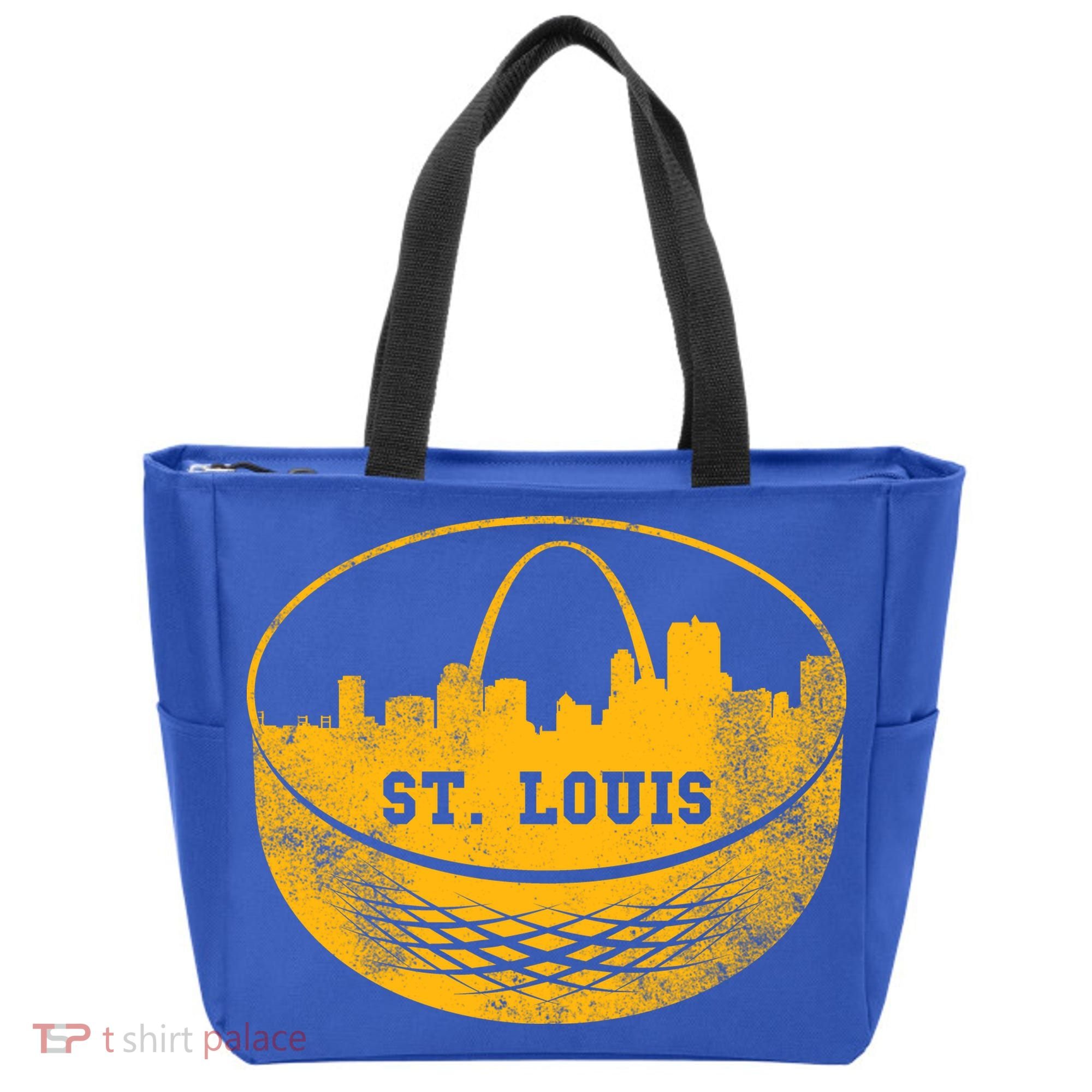St. Louis Hockey Puck City Tote Bag