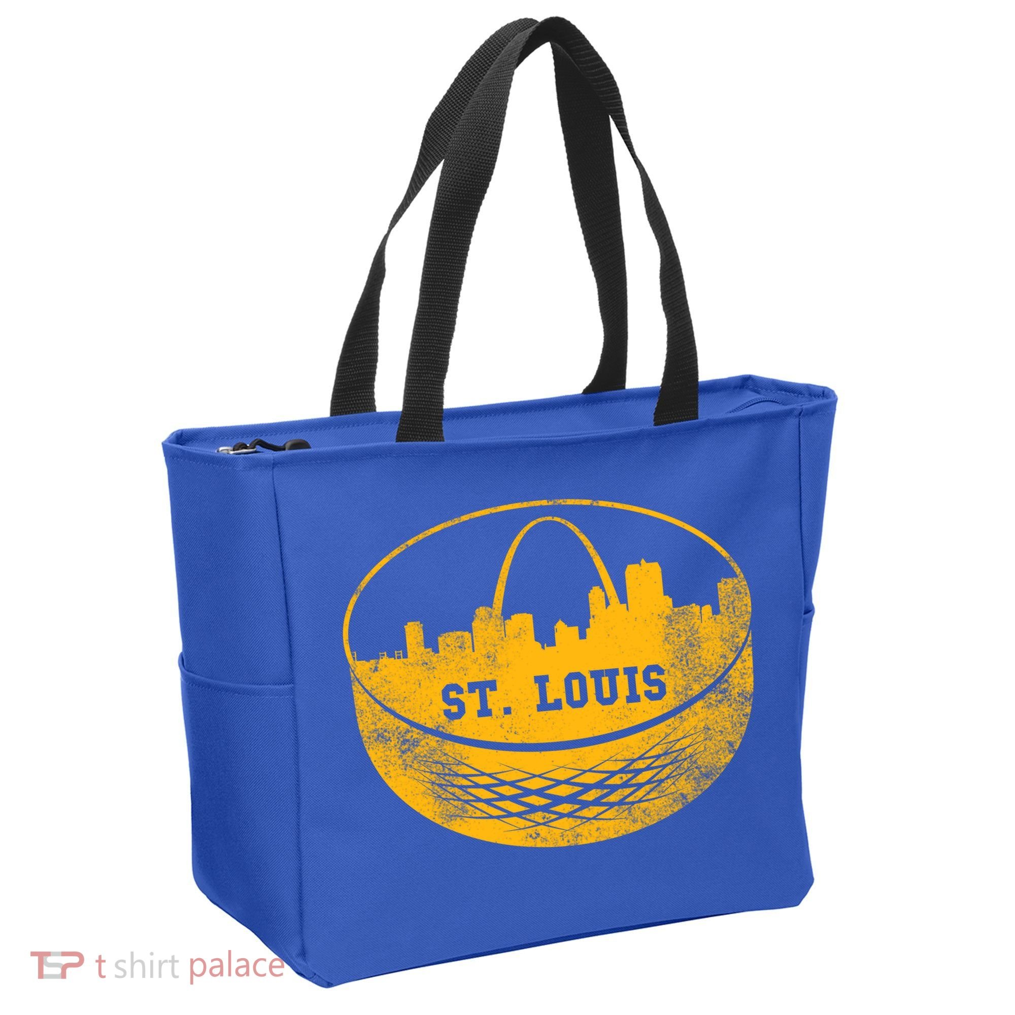 St. Louis Hockey Puck City Tote Bag