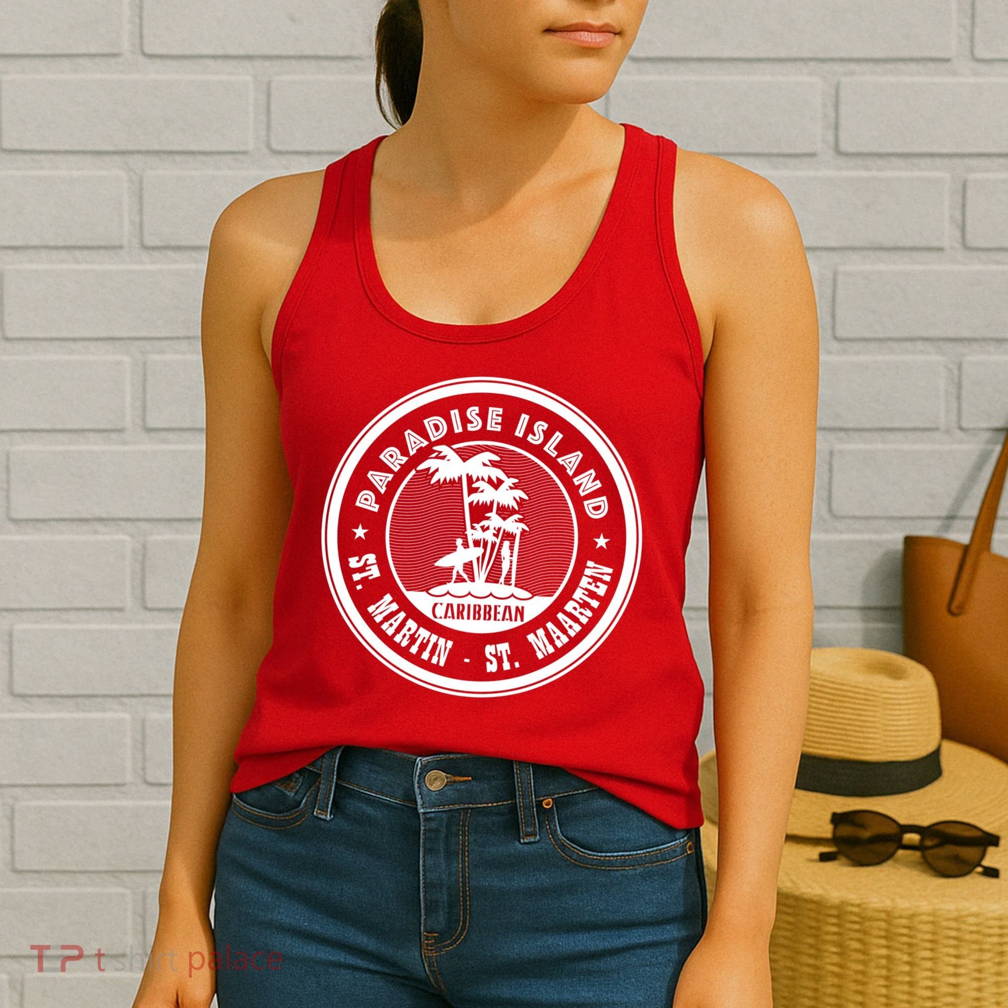 St. Martin Paradise Island Women's Tank Top