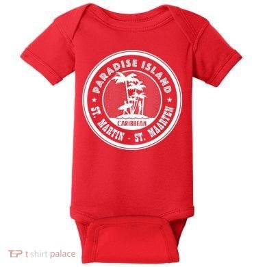 St. Martin Paradise Island Baby Bodysuit