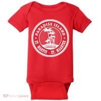 St. Martin Paradise Island Baby Bodysuit thumb 0