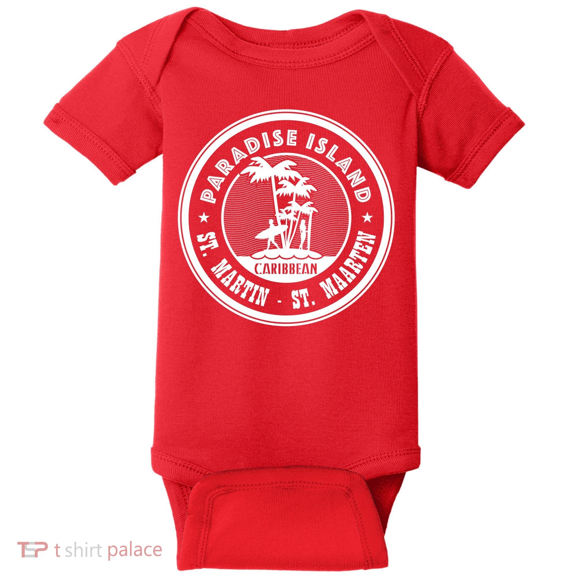St. Martin Paradise Island Baby Bodysuit