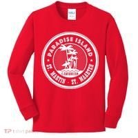St. Martin Paradise Island Kids Long Sleeve Shirt thumb 0