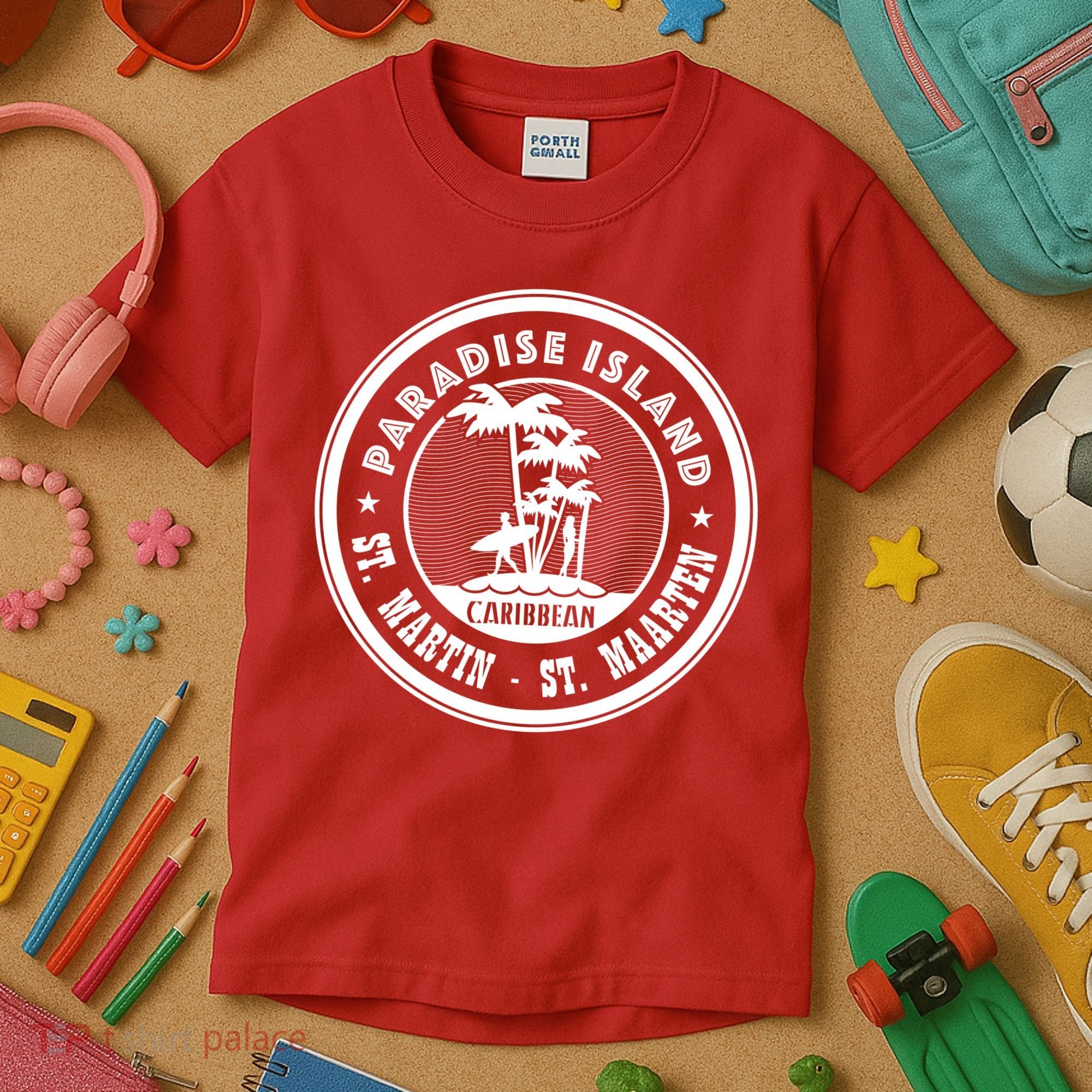 St. Martin Paradise Island Kids T-Shirt
