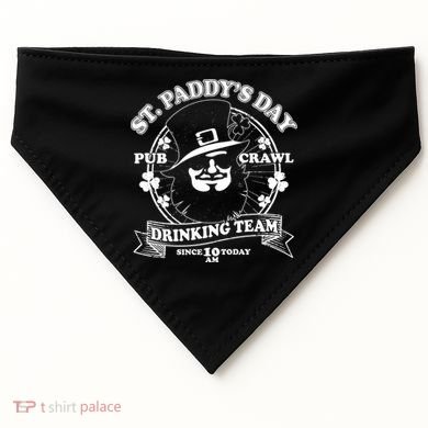 St. Paddy's Day Pub Crawl Drinking Team USA-Made Doggie Bandana