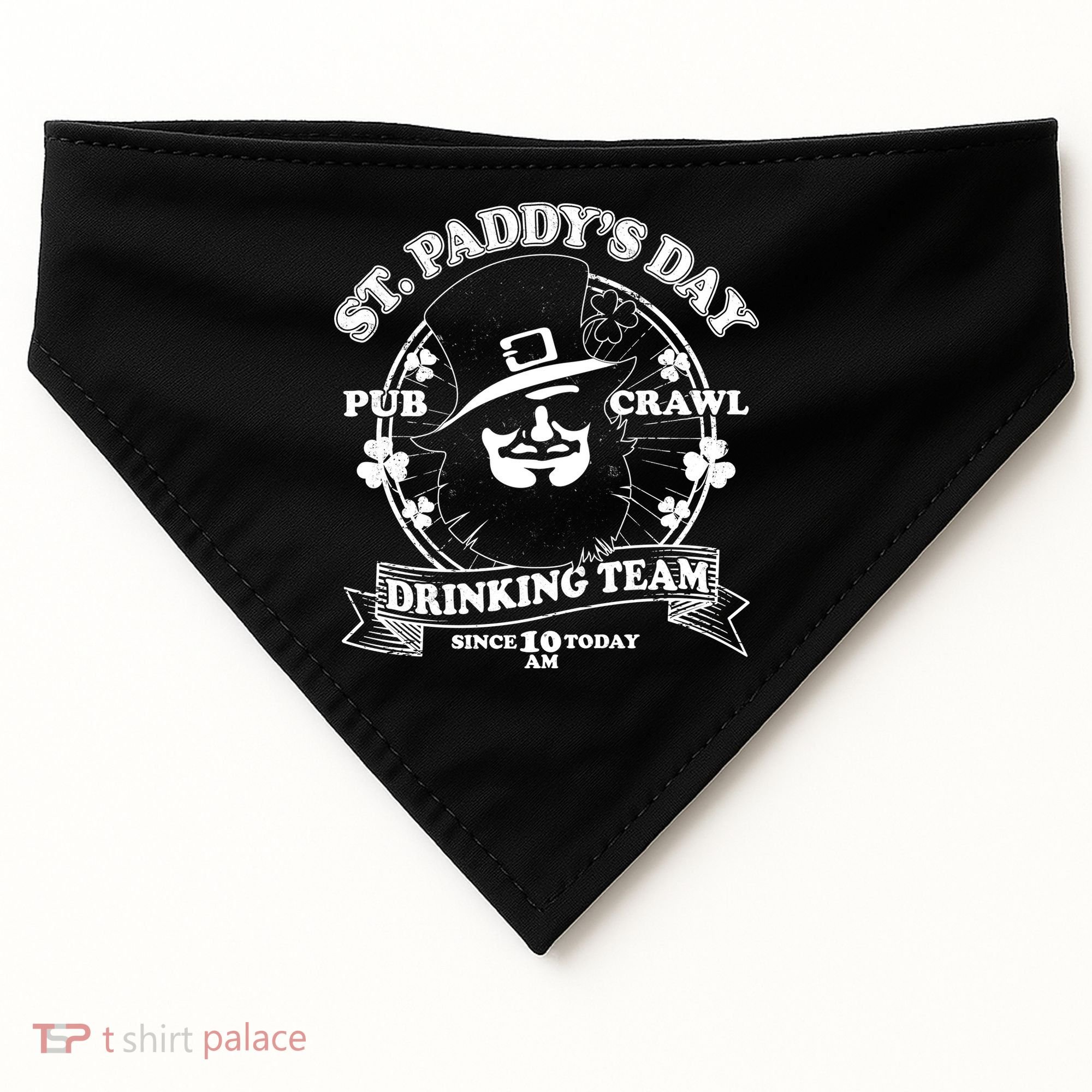 St. Paddy's Day Pub Crawl Drinking Team USA-Made Doggie Bandana