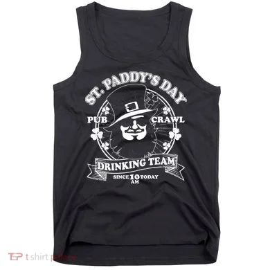 St. Paddy's Day Pub Crawl Drinking Team Tank Top