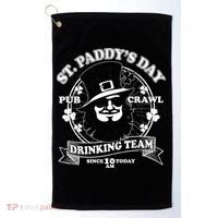 St. Paddy's Day Pub Crawl Drinking Team Golf Towel thumb 0