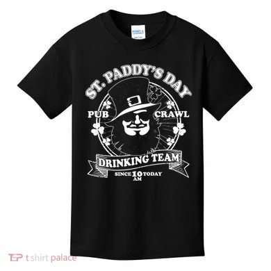 St. Paddy's Day Pub Crawl Drinking Team Kids T-Shirt