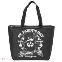 St. Paddy's Day Pub Crawl Drinking Team Tote Bag thumb 0