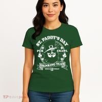 St. Paddy's Day Pub Crawl Drinking Team Women's T-Shirt thumb 4