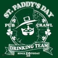 St. Paddy's Day Pub Crawl Drinking Team Kids Hoodie thumb 2