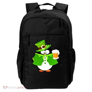 St. Patrack's Day Funny Penguin Drinking Beer Backpack