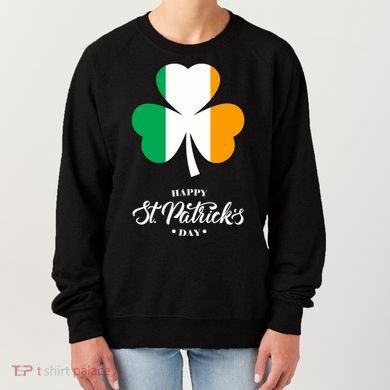 St. Patrick Day Irish Clover Flag Women's Sweatshirt