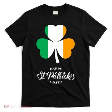 St. Patrick Day Irish Clover Flag T-Shirt