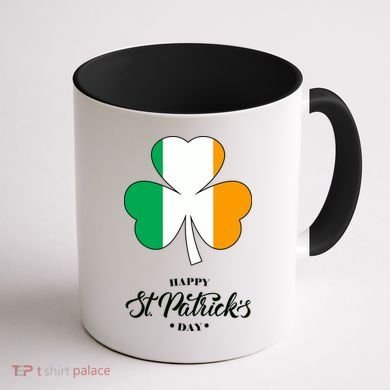 St. Patrick Day Irish Clover Flag Coffee Mug back