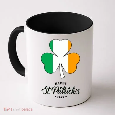 St. Patrick Day Irish Clover Flag Coffee Mug