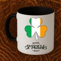 St. Patrick Day Irish Clover Flag Coffee Mug thumb 2