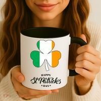 St. Patrick Day Irish Clover Flag Coffee Mug thumb 3