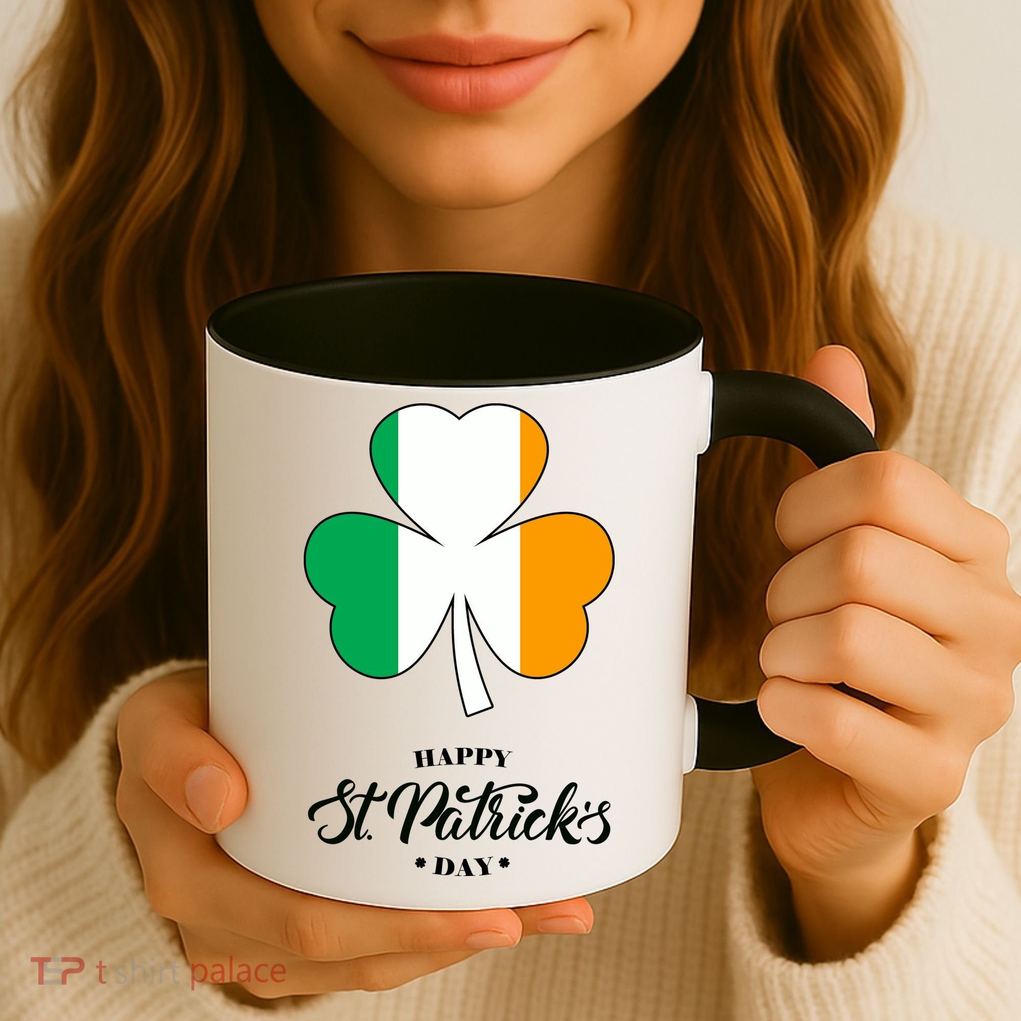 St. Patrick Day Irish Clover Flag Coffee Mug