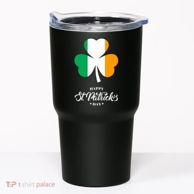 St. Patrick Day Irish Clover Flag Tumbler