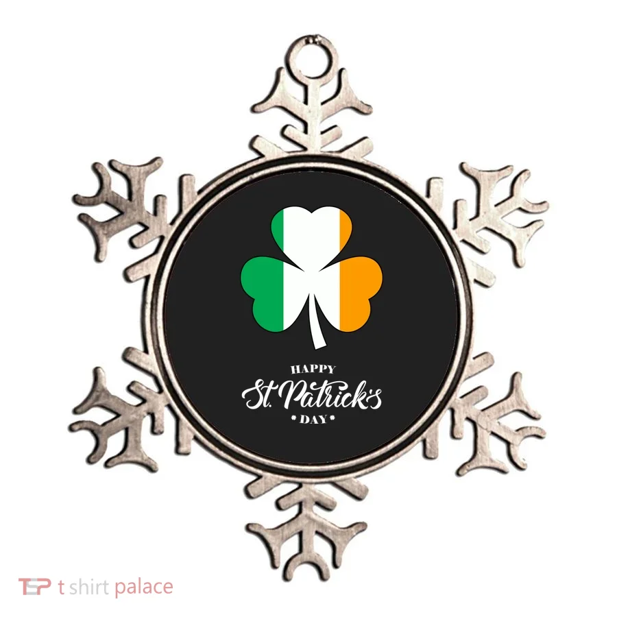 St. Patrick Day Irish Clover Flag Ornament