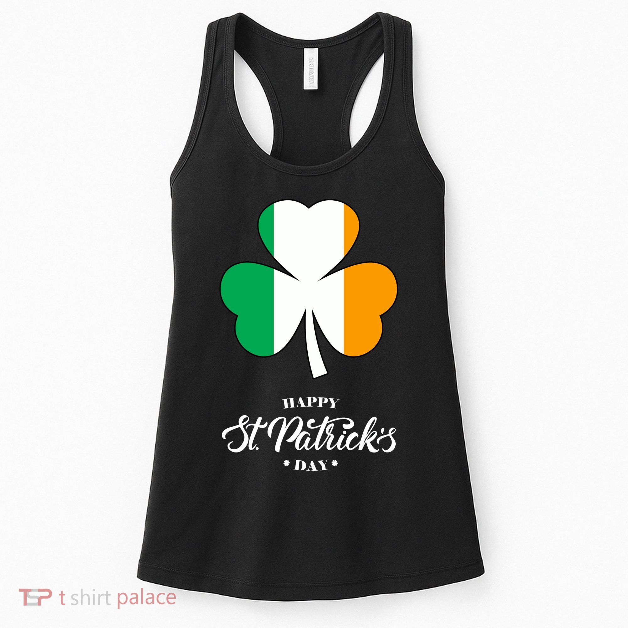 St. Patrick Day Irish Clover Flag Women's Tank Top