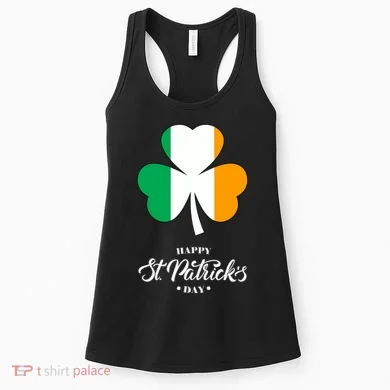 St. Patrick Day Irish Clover Flag Women's Tank Top