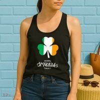 St. Patrick Day Irish Clover Flag Women's Tank Top thumb 2