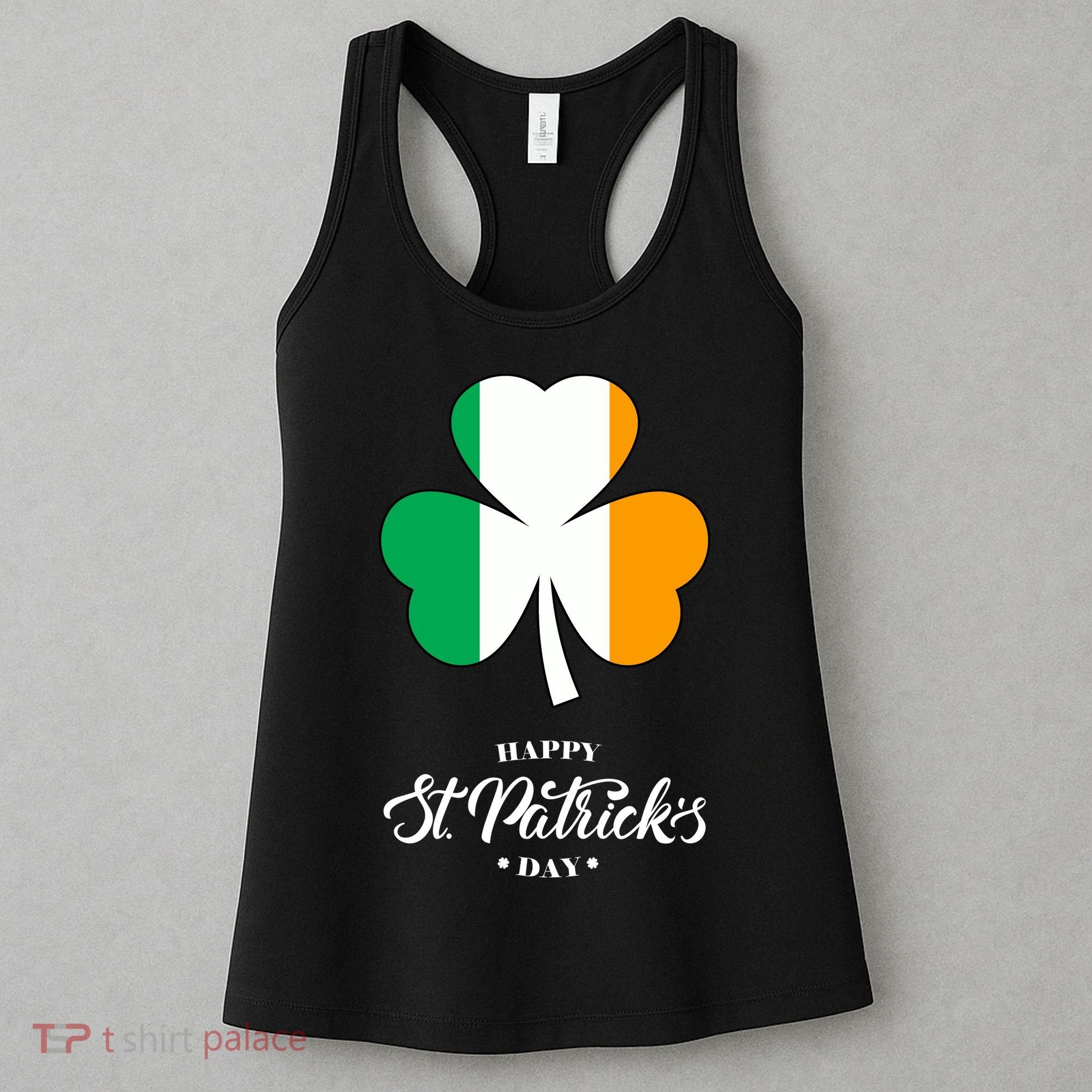 St. Patrick Day Irish Clover Flag Women's Tank Top
