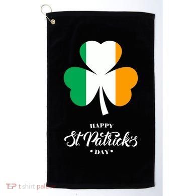 St. Patrick Day Irish Clover Flag Golf Towel