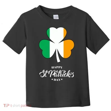 St. Patrick Day Irish Clover Flag Toddler T-Shirt