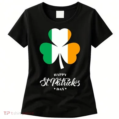 St. Patrick Day Irish Clover Flag Women's T-Shirt