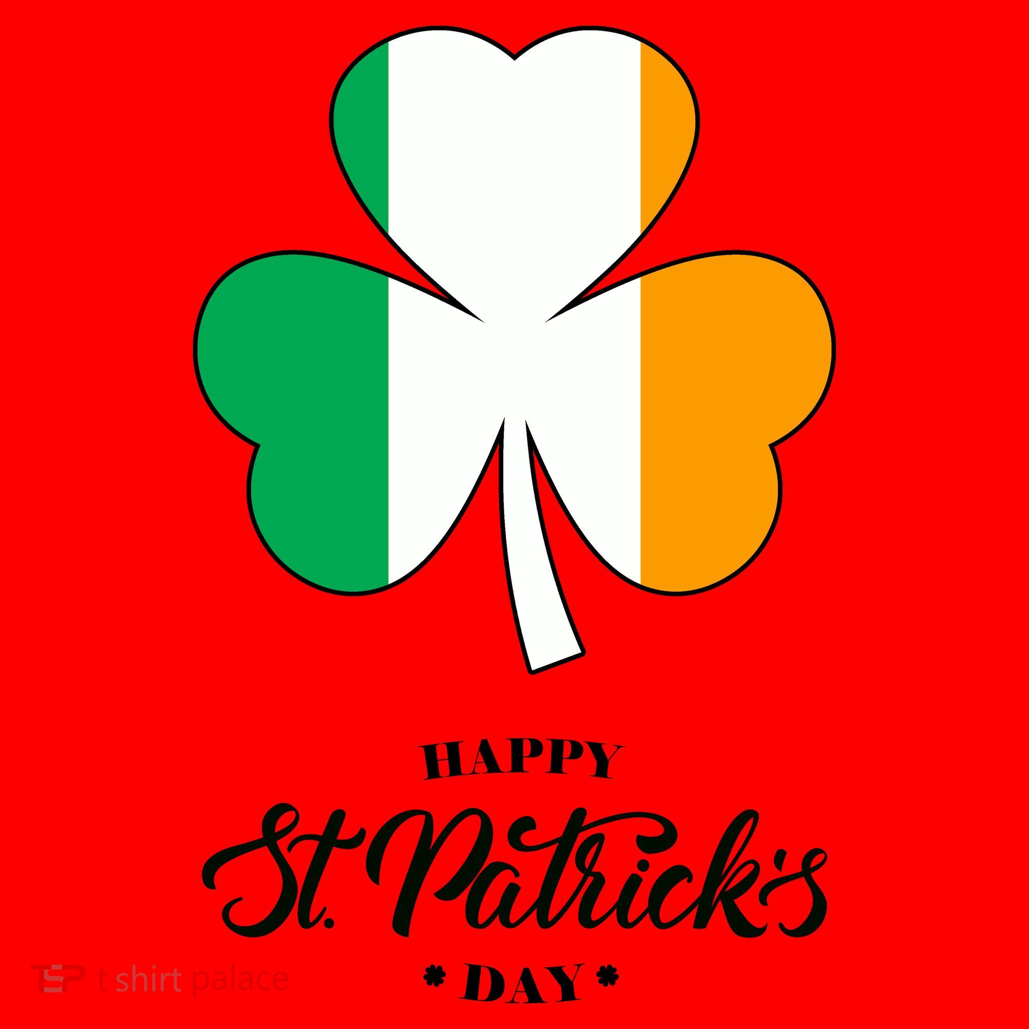 St. Patrick Day Irish Clover Flag Santa Hat