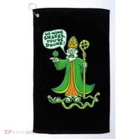 St. Patrick Go Home Snakes You're Drunk Golf Towel thumb 0