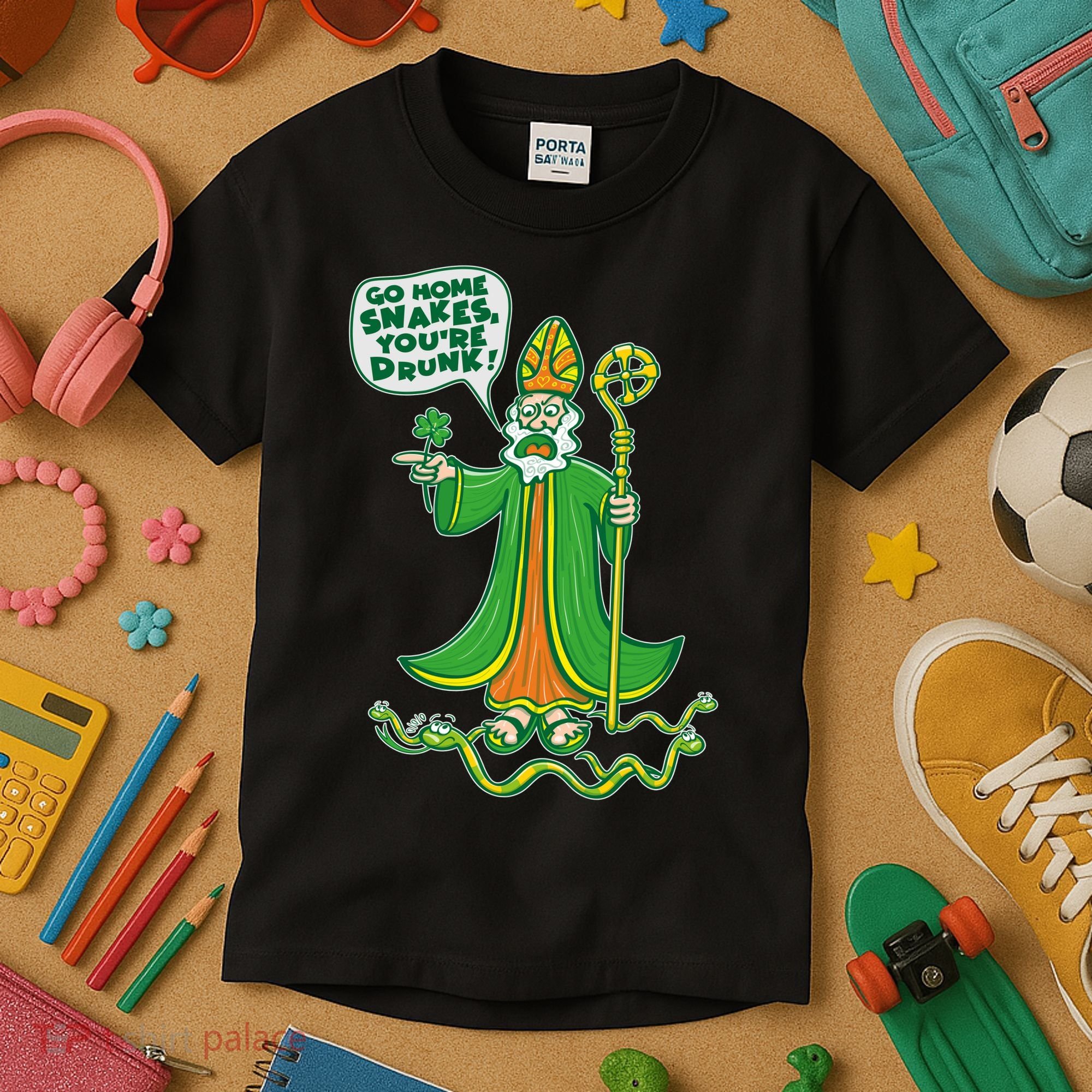 St. Patrick Go Home Snakes You're Drunk Kids T-Shirt
