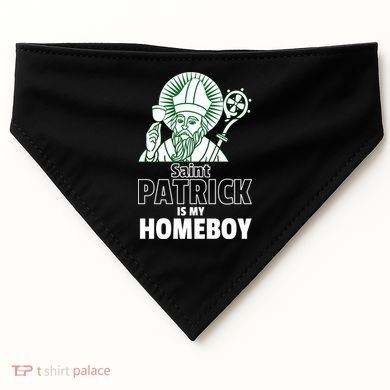 St. Patrick Is My Homeboy Funny Irish USA-Made Doggie Bandana