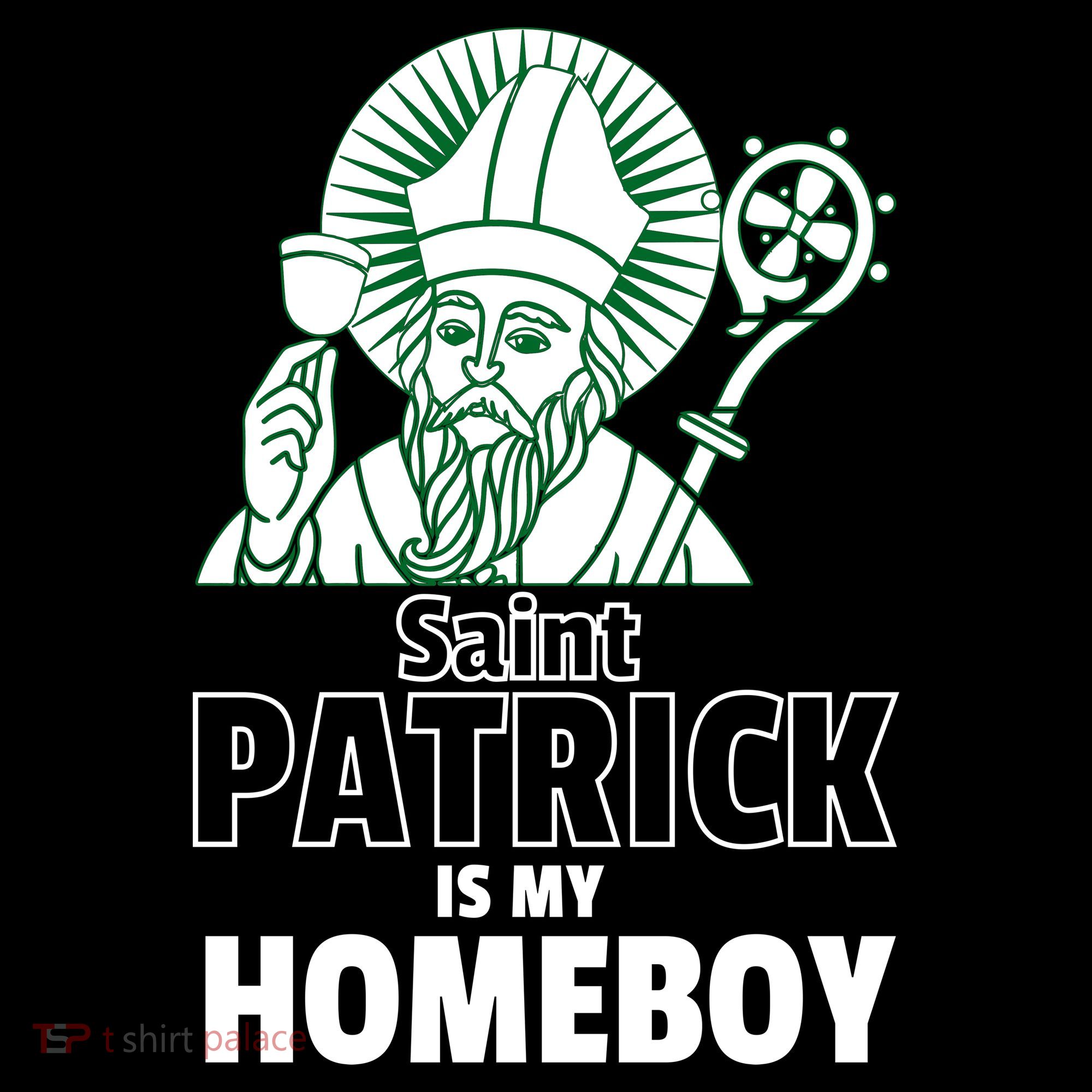 St. Patrick Is My Homeboy Funny Irish Apron