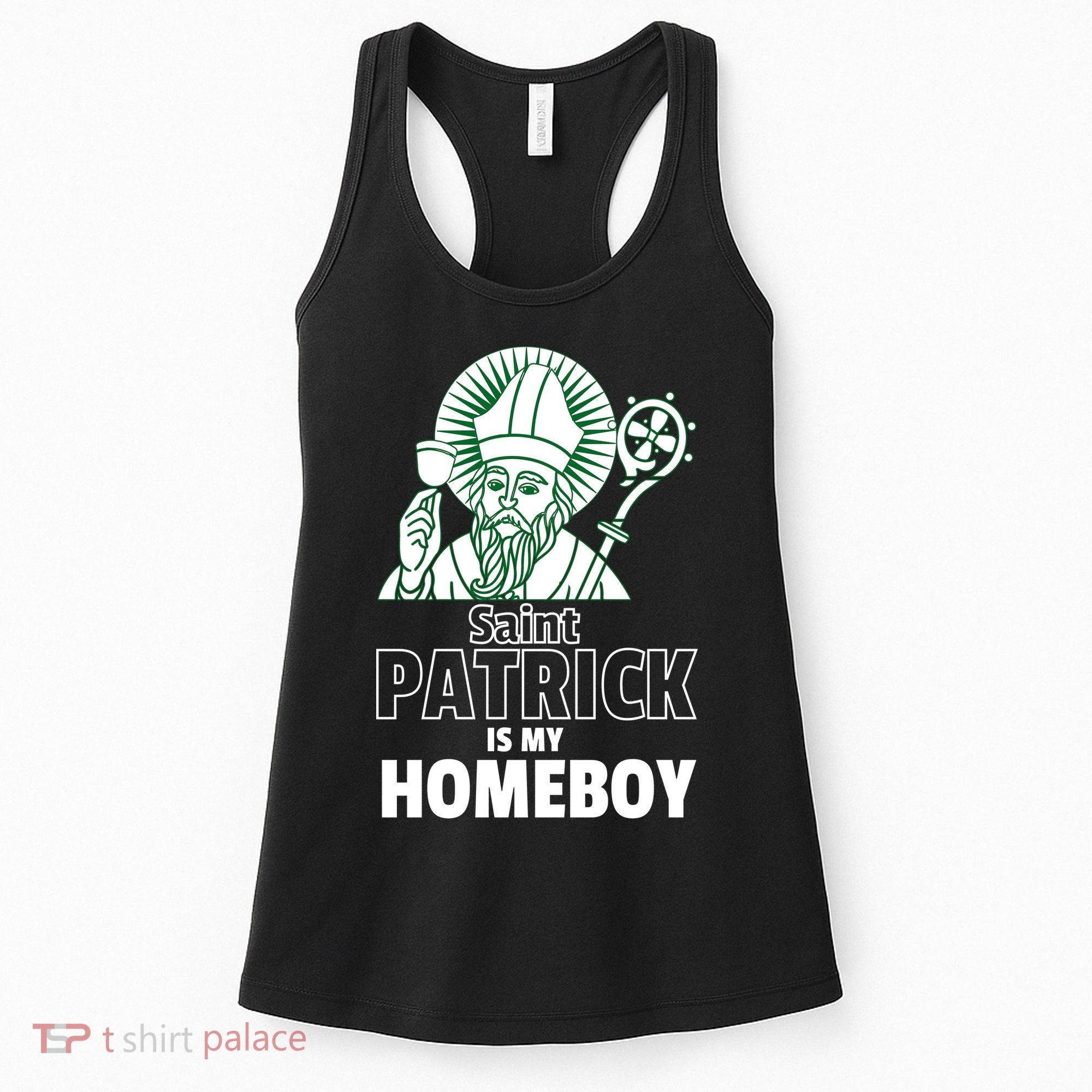 St. Patrick Is My Homeboy Funny Irish Women's Tank Top