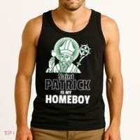 St. Patrick Is My Homeboy Funny Irish Tank Top thumb 3