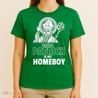 St. Patrick Is My Homeboy Funny Irish T-Shirt thumb 4