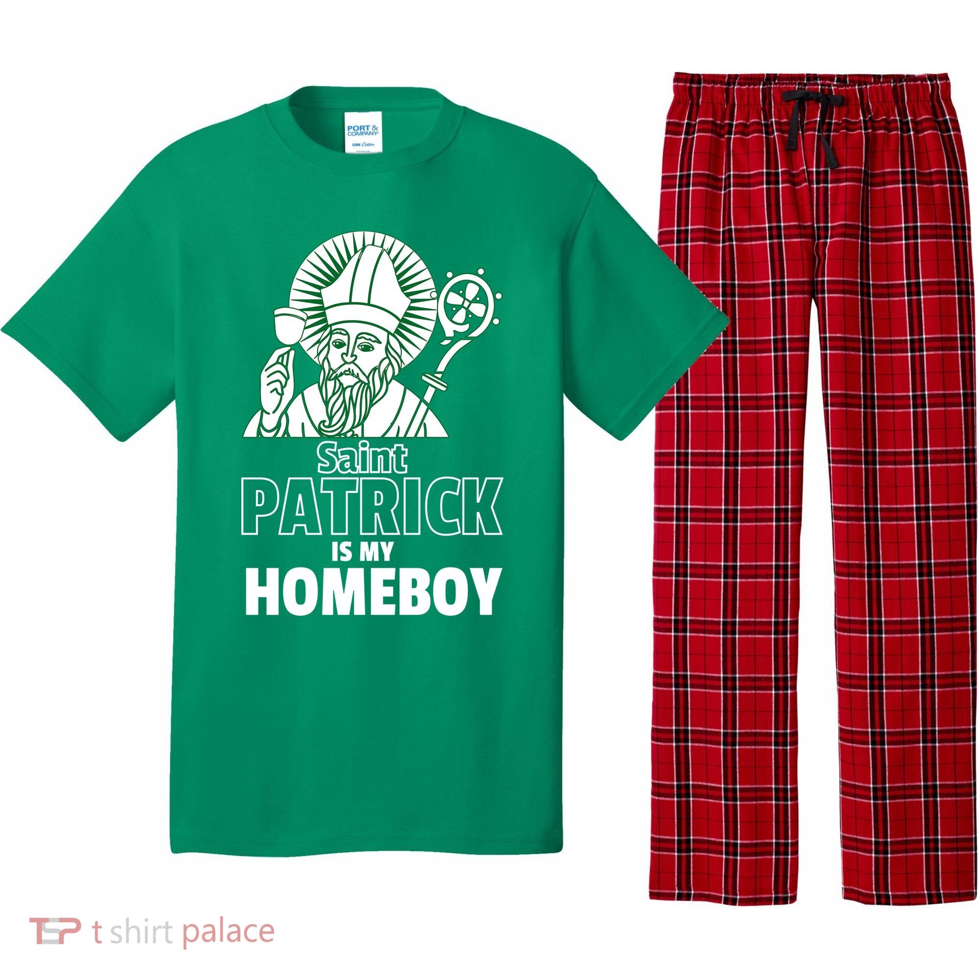 St. Patrick Is My Homeboy Funny Irish Pajama Set